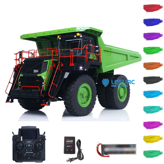 LESU 1/16 Metal Hydraulic RC Mine Truck Mining Tipper Aoue R100E RTR Construction Vehicles PL18EV Lite Radio Control Dumper Car