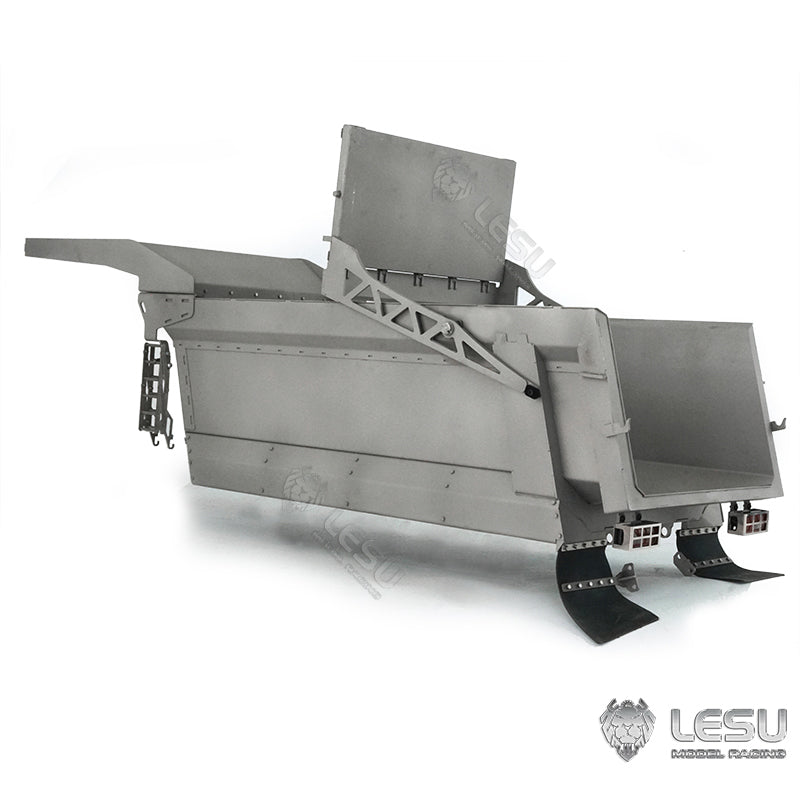 LESU Metal Car Bucket Dumper Box for DIY 1/14 Scale 8*8 Truck Construction Vehicle Model Spare Parts Replacements DIY