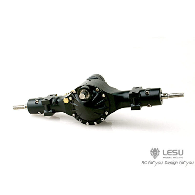 US STOCK LESU Differential Lock Metal Rear Axle DIY Parts Suitable for Tamiya 1/14 Power Q911 Axle Tractor Truck Car Radio Controlled Cars