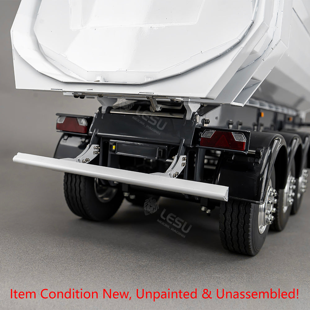 LESU 3Axles Metal 1/14 RC Hydraulic Dump Trailer for TAMIYA Tractor Truck Radio Controlled Lorry Car R620 R770S FH12 Vehicle