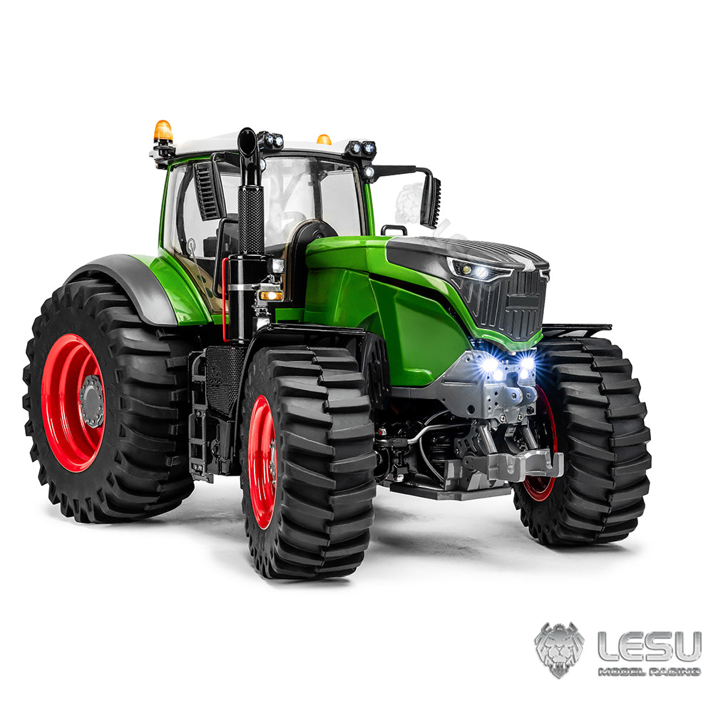 US STOCK 1/16 LESU 4X4 1050 Wheeled RC Tractors RTR AWD ft1050 Metal Chassis Car Differential Lock Painted Cabin Battery Teshulianjie