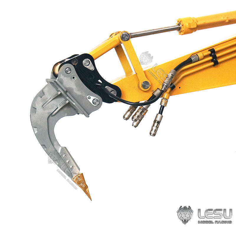 In Stock LESU Assembled Aoue ET26L 1/14 3 Arms Metal Hydraulic RC Excavator GPS Digger Model Car W/ Motor Servo GPS Upgrade accessories