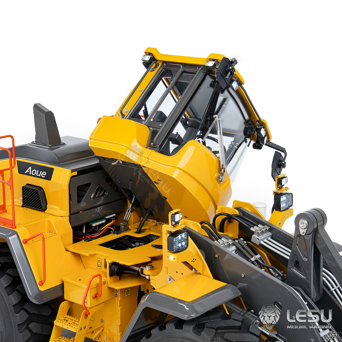 LESU L220H 1/14 Metal RC Hydraulic Wheel Loader A0013 PNP/RTR 4WD Construction Model Brushless FOC Motor 2 Speed Transmission Light Sound
