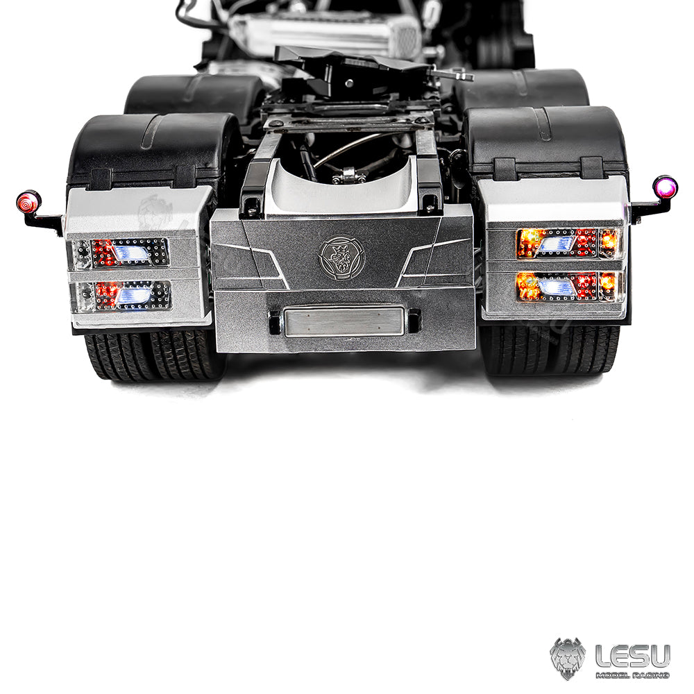 Metal Rear Beam Taillight Set LED for DIY TAMIYA 1/14 RC Tractor Truck R470 R620 770S Remote Control Lorry Car Model Vehicles