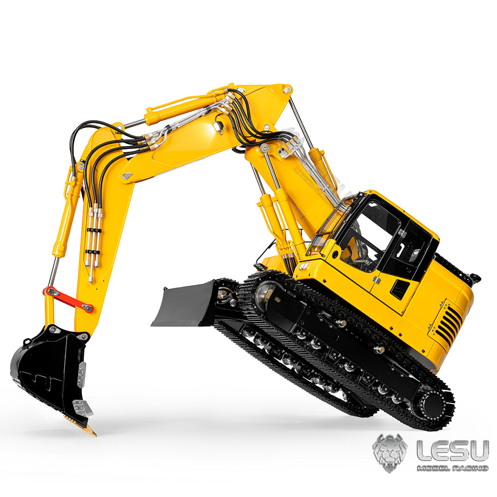 LESU AOUE ET26L 1/14 Metal RC Hydraulic Excavator B0012 Remote Controlled Construction Vehicle Light System Simulated GPS for DIY Hobby Collectors