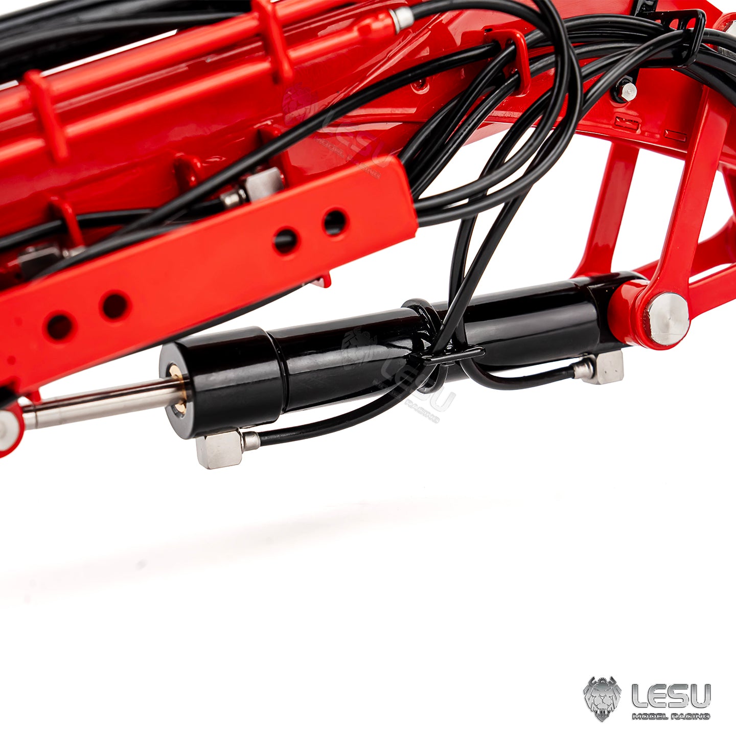 Metal Hydraulic Forklift Jib Arm for LESU 1/14 Heavy Forklift Aoue LD160S Remote Control Construction Vehicles Upgraded Parts