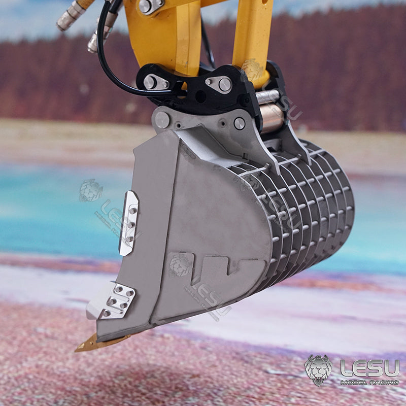 LESU 1/14 Metal Tracked 3Arms Aoue ET26L Hydraulic RC Excavator PL18EV Valve Smoke Gearbox Motor Servo Charger Battery Light Sound