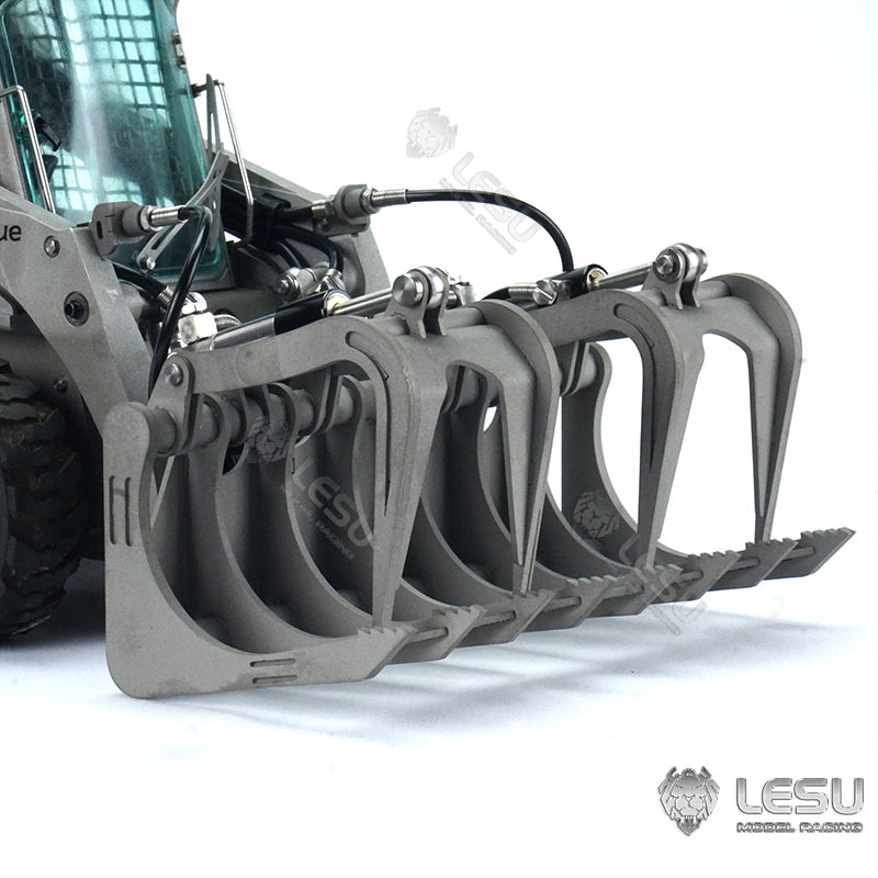 LESU Assembled 1/14 Scale Metal Aoue LT5H Wheeled Skid-Steer RC Hydraulic Loader Model W/ Sound Light System Motor ESC Servo