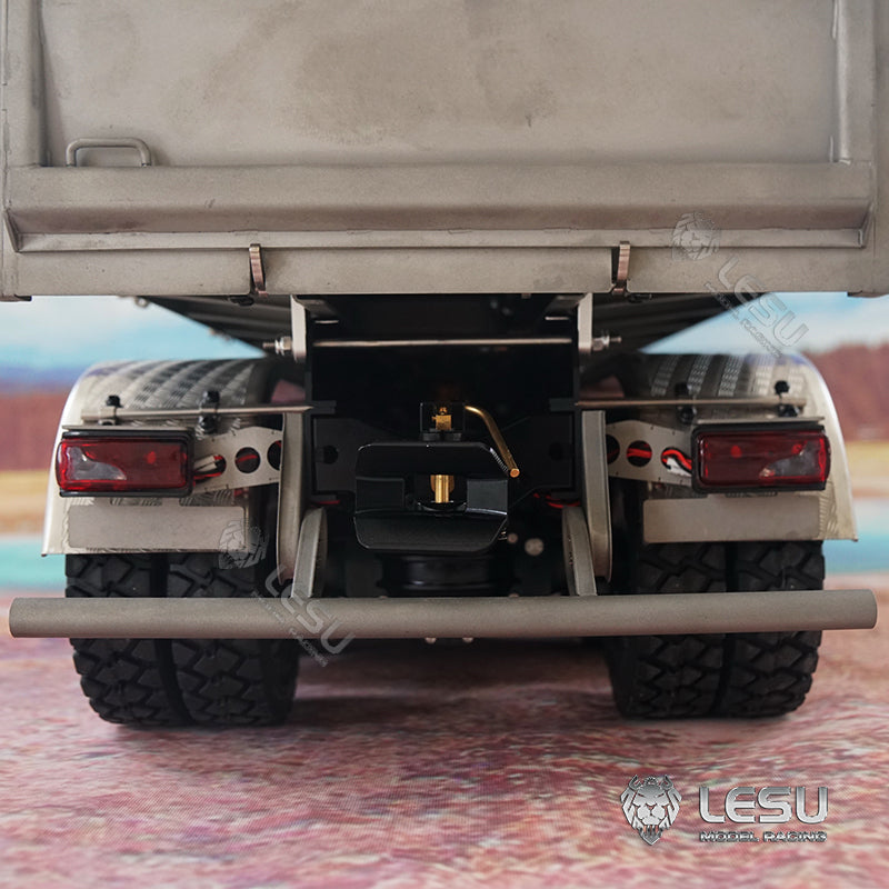 LESU 1/14 Scale 8*8 Metal Chassis TGS Hydraulic Dumper Truck Construction Vehicle W/ Light Sound System Motor ESC Servo Model