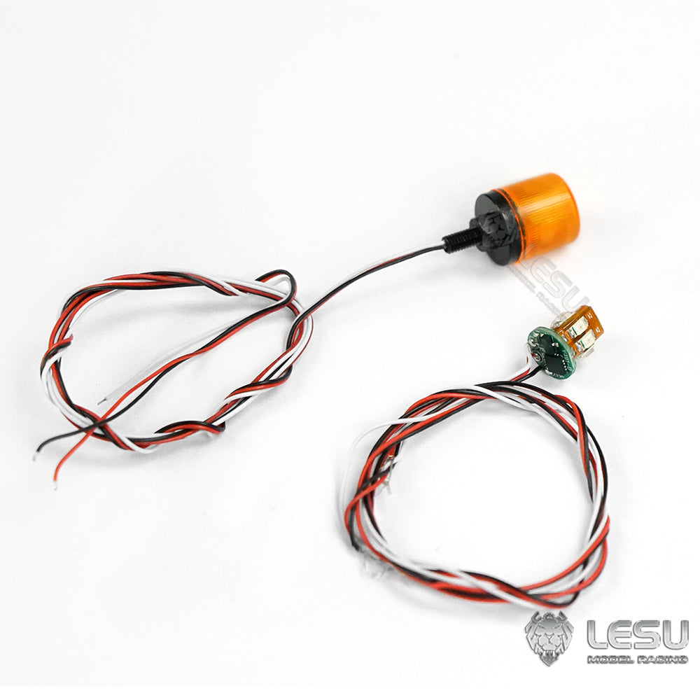 IN Stock LESU Universal Spare Part Rotating Warning Light DIY Suitable for RC Tractor Truck Radio Controlled Dumper Trailer Cars