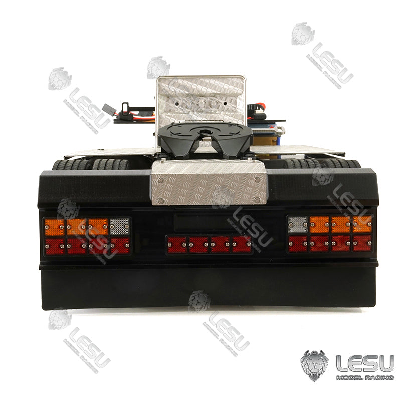 In Stock Metal 4*4 Chassis for 1/14 Scale Remote Controlled Tractor Truck Model 27T Motor Servo ESC Light System Rear Light DIY