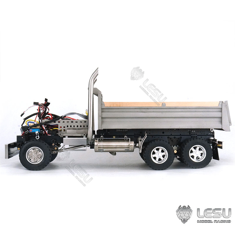 LESU1/14 Scale 6*6 Metal Hydraulic Radio Controlled Dumper Tipper Construction Truck Model W/ Motor Servo ESC Bucket W/O Cabin