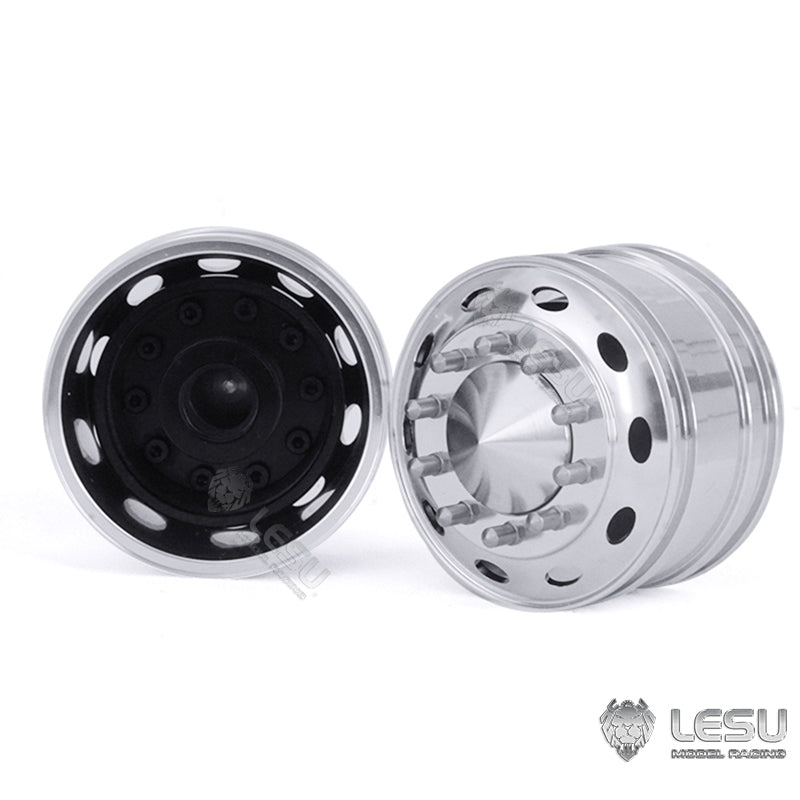 LESU Bearing Brake Metal Front Wheel Hub DIY Spare Part Suitable For RC 1/14 Truck American Vehicle Cars Model Accessory