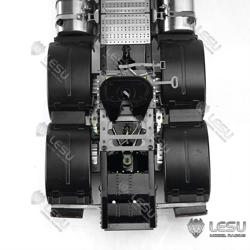 LESU Metal Movable Fifth Wheel Traction Base for 1/14 Scale Remote Controlled Model Tractor Truck Trailer Accessories