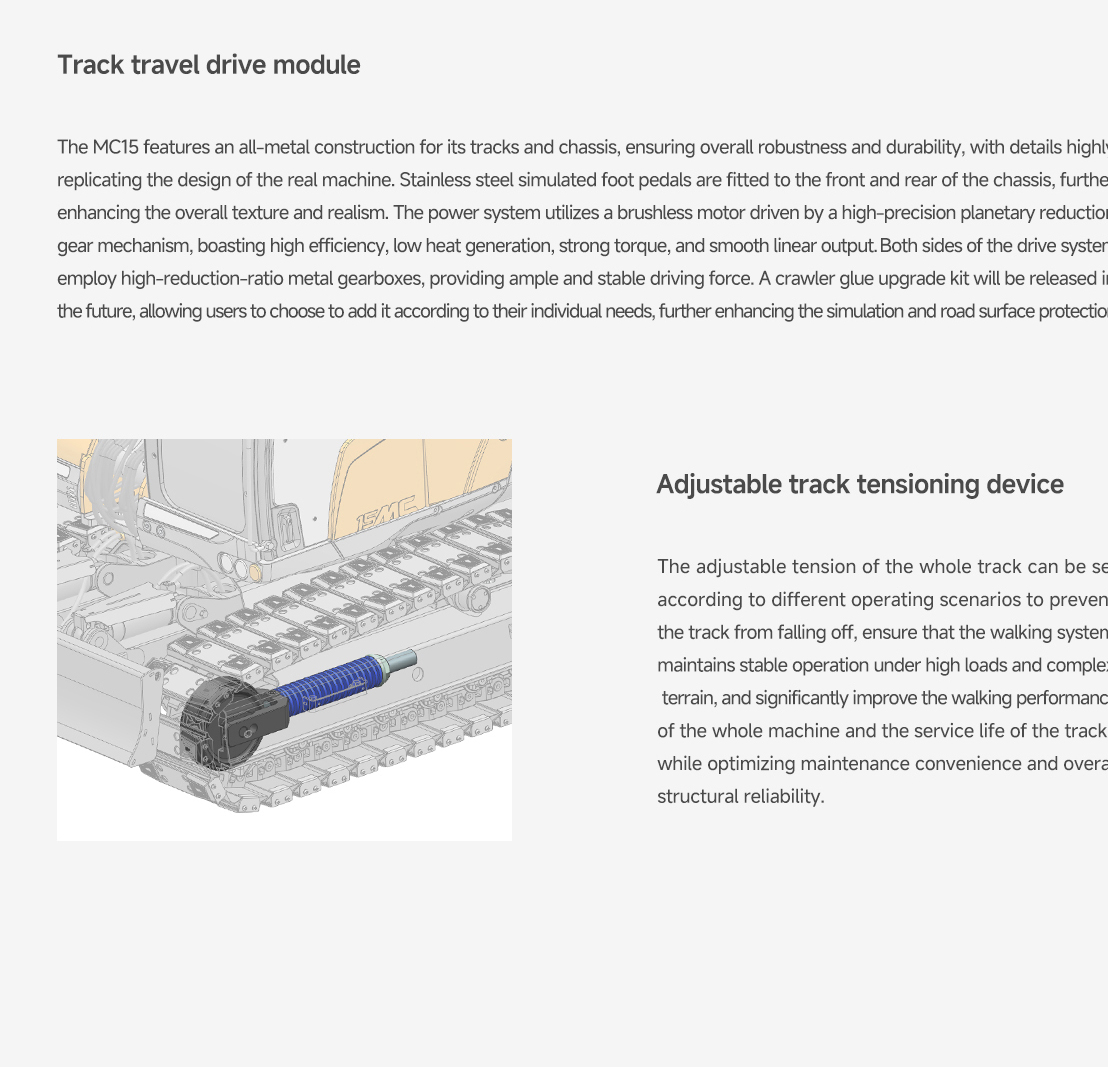 LESU Metal 1/14 Hydraulic RC Excavator MC15 4 Arms Remote Control Digger Model 9 Ways Valve Dual Pumps Light Sound Radio Battery