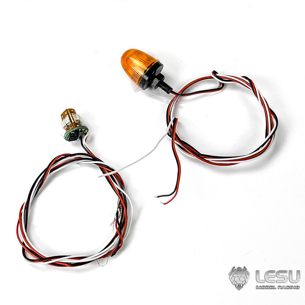 IN Stock LESU Universal Spare Part Rotating Warning Light DIY Suitable for RC Tractor Truck Radio Controlled Dumper Trailer Cars