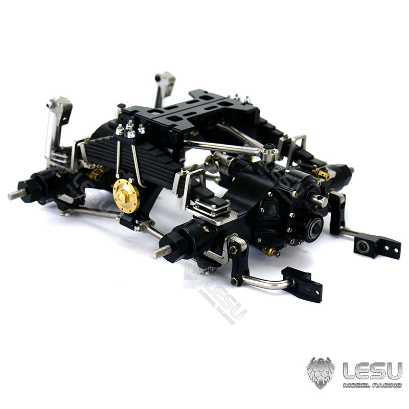 Metal Rear Suspension for LESU 1/14 Scale Differential Axles Tractor Truck Dumper Car Model Spare Parts Replacements Accessories