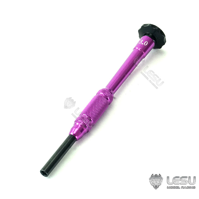 11.11 EXCLUSIVE GIFTS LESU 1.5mm/2.0mm/2.5mm/3.0mm Metal Screw Driver Tool 2.0mm/2.5mm/1.7mm/3.0mm Hexagonal Screwdriver for 1/14 RC Tractor Truck Model