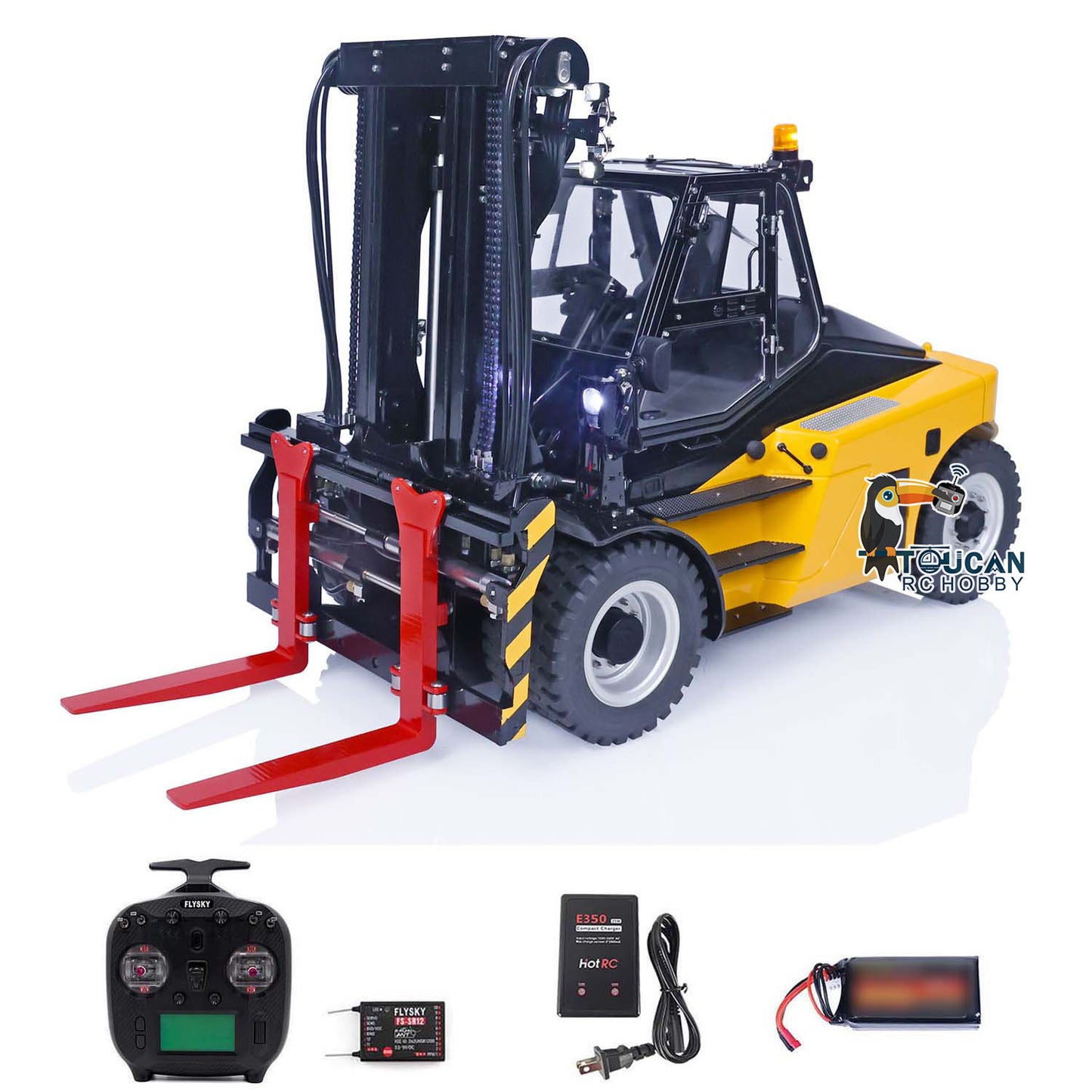 LESU 1/14 Heavy RC Hydraulic Fork Lift Aoue-LD160S With ST8 Radio System SR12 Reversing E350 Charger Remote Control Vehicle Model