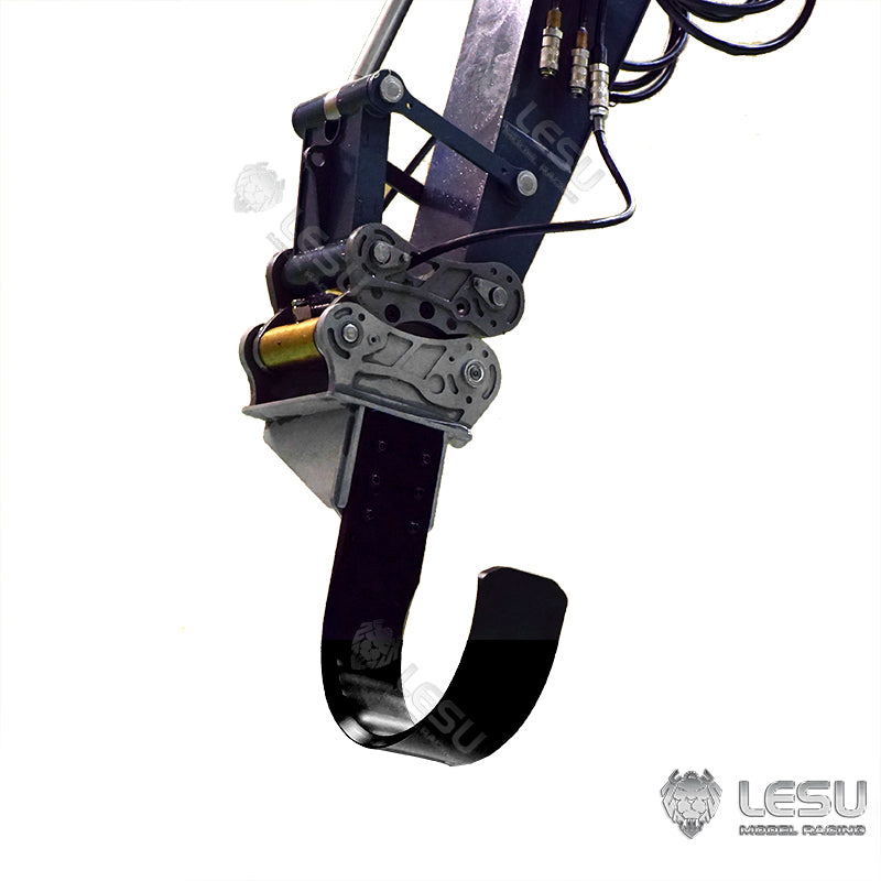 LESU C374F 1/14 Metal Hydraulic RC Excavator B0001 Remote Control Heavy Digger with Hobbywing Brushless ESC 6CH Reversing Valve Light System