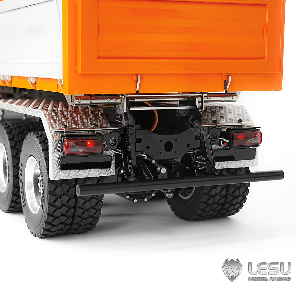 LESU 1/14 RC Hydraulic Dump Truck TGS 6x6 Metal Remote Control Dumper Car Model Construction Vehicle 3Speed Gearbox I6S Radio