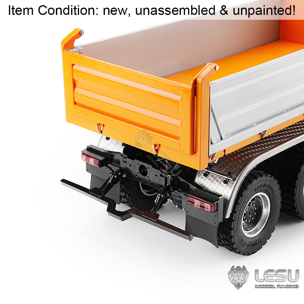 LESU 1/14 8X8 Z0064 Z0063 RC Hydraulic Dumper Truck With Crane 3 Ways Unassembled DIY Tipper Model With 2 Speed Transmission