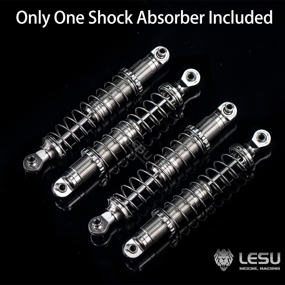 LESU RC Metal Hydraulic Shock Absorber With Length 90mm 80mm Suitable for 1/10 Remote Control Crawler Vehicle Parts Acceories