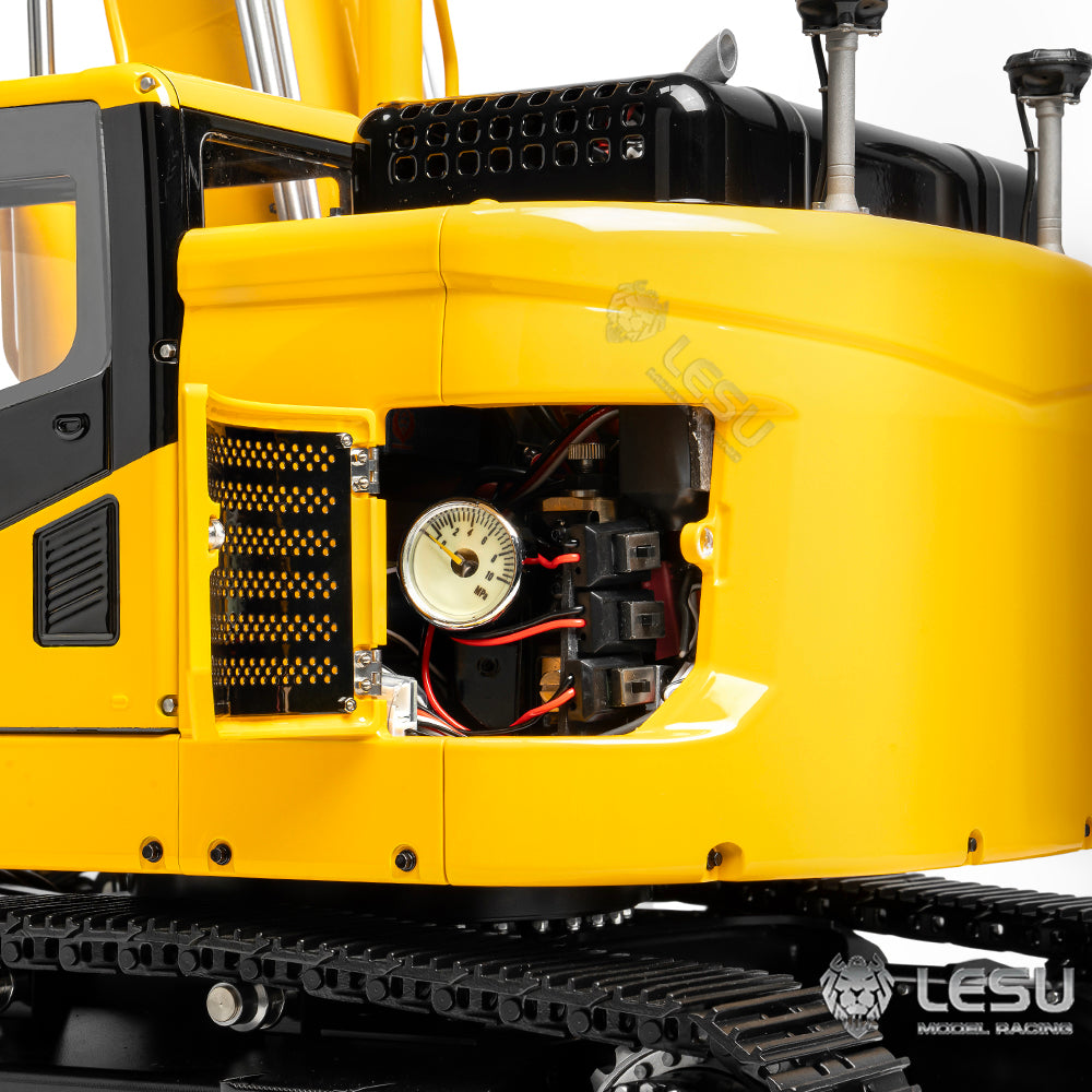 LESU AOUE ET26L 1/14 Metal RC Hydraulic Excavator B0012 Remote Controlled Construction Vehicle Light System Simulated GPS for DIY Hobby Collectors
