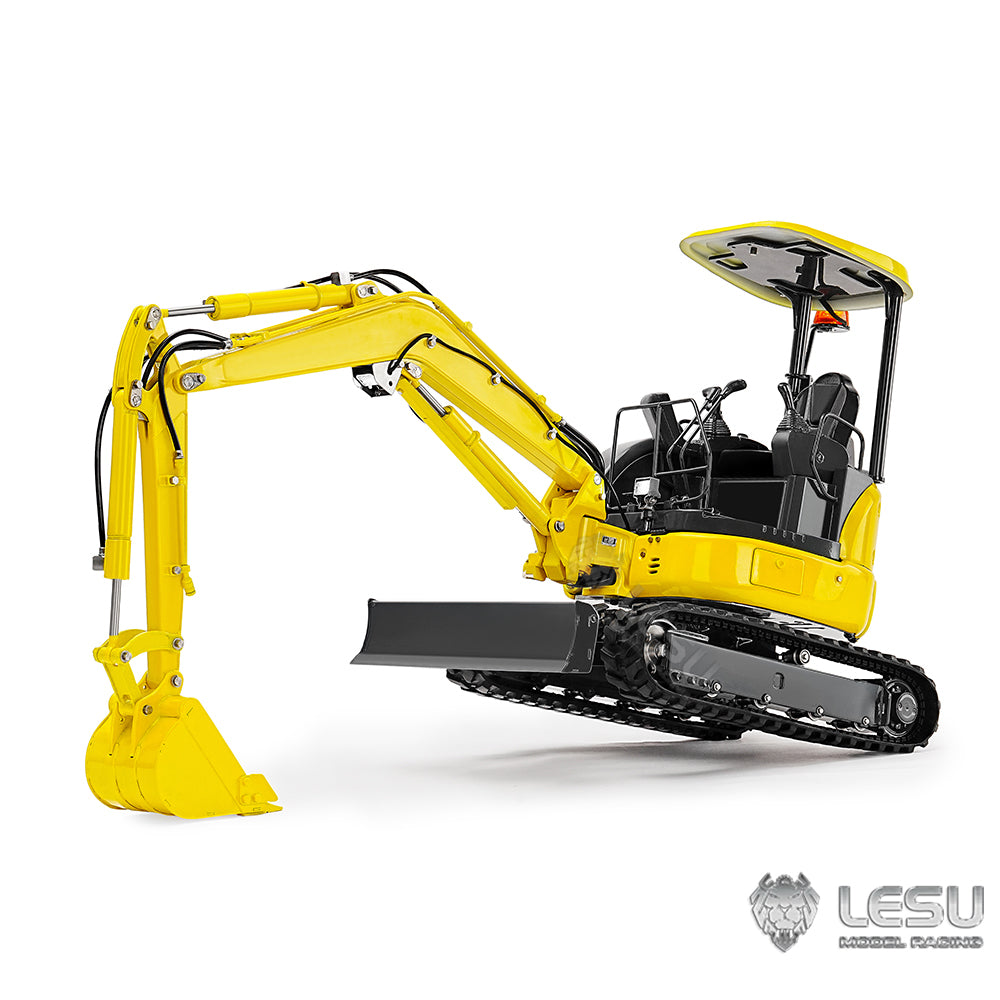 Newly Released LESU 1/14 Mini RC Hydraulic Excavator PC30 Metal Radio Controlled Digger Model Emulated Construction Vehicle Toy