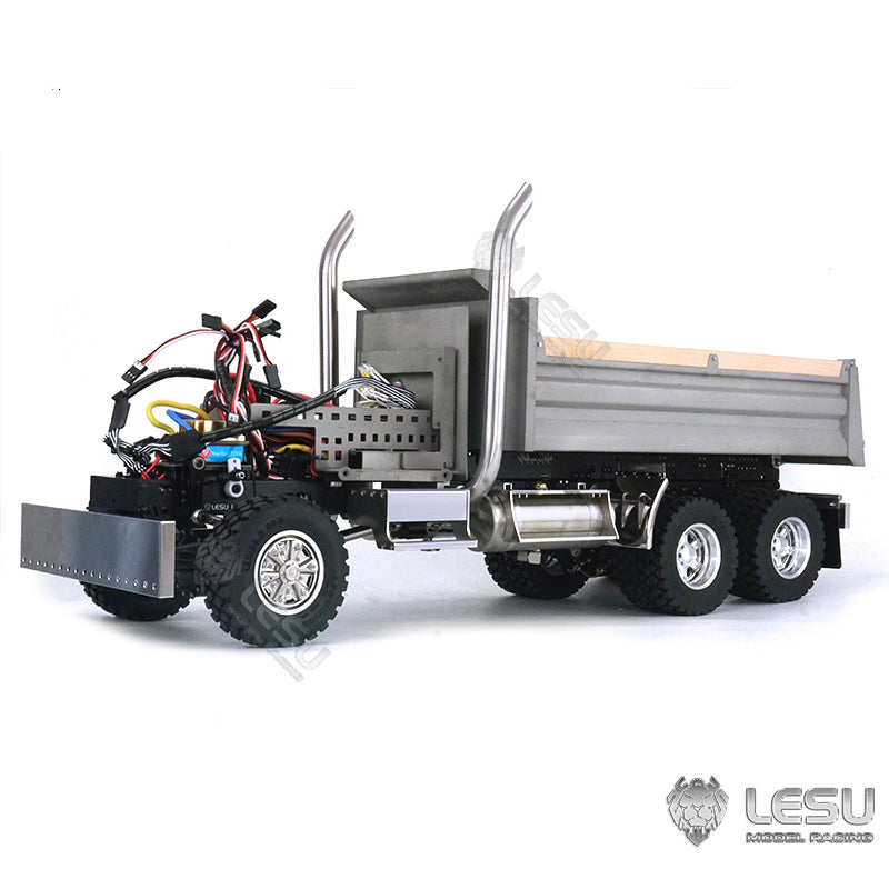 LESU1/14 Scale 6*6 Metal Hydraulic Radio Controlled Dumper Tipper Construction Truck Model W/ Motor Servo ESC Bucket W/O Cabin