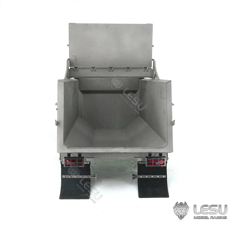 LESU Metal Car Bucket Dumper Box for DIY 1/14 Scale 8*8 Truck Construction Vehicle Model Spare Parts Replacements DIY