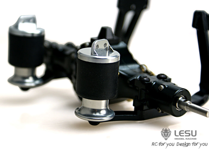 US Stock LESU Metal Pneumatic Rear Axles Suspension Set for 1/14 Remote Control Truck DIY Model Car Vehicle Modle Accessories