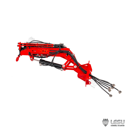 Metal Hydraulic Forklift Jib Arm for LESU 1/14 Heavy Forklift Aoue LD160S Remote Control Construction Vehicles Upgraded Parts