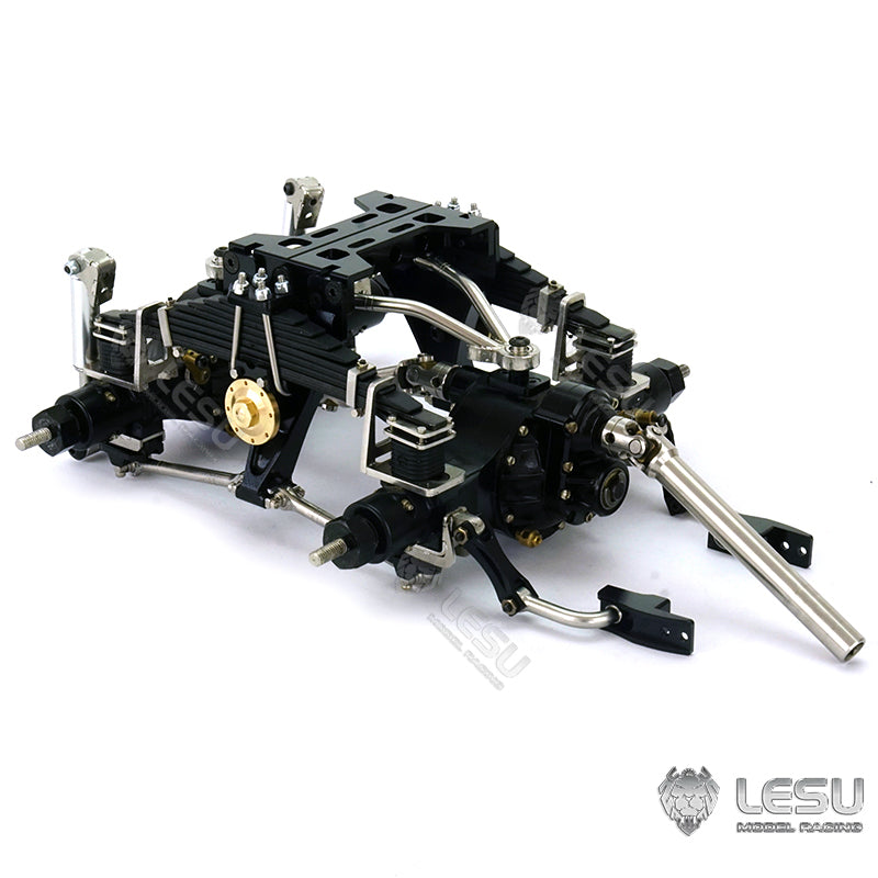 Metal Rear Suspension for LESU 1/14 Scale Differential Axles Tractor Truck Dumper Car Model Spare Parts Replacements Accessories