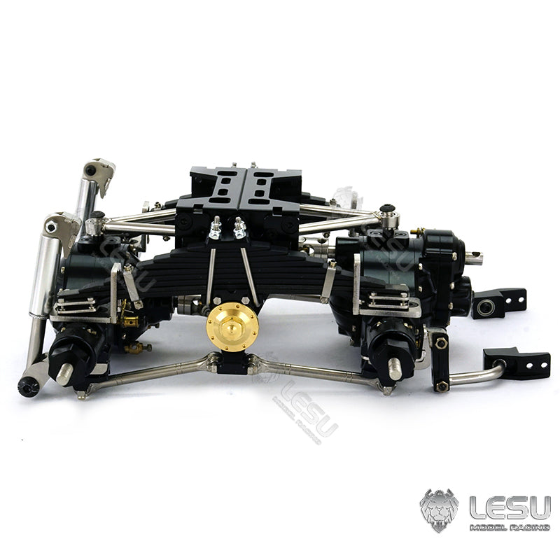 Metal Rear Suspension for LESU 1/14 Scale Differential Axles Tractor Truck Dumper Car Model Spare Parts Replacements Accessories