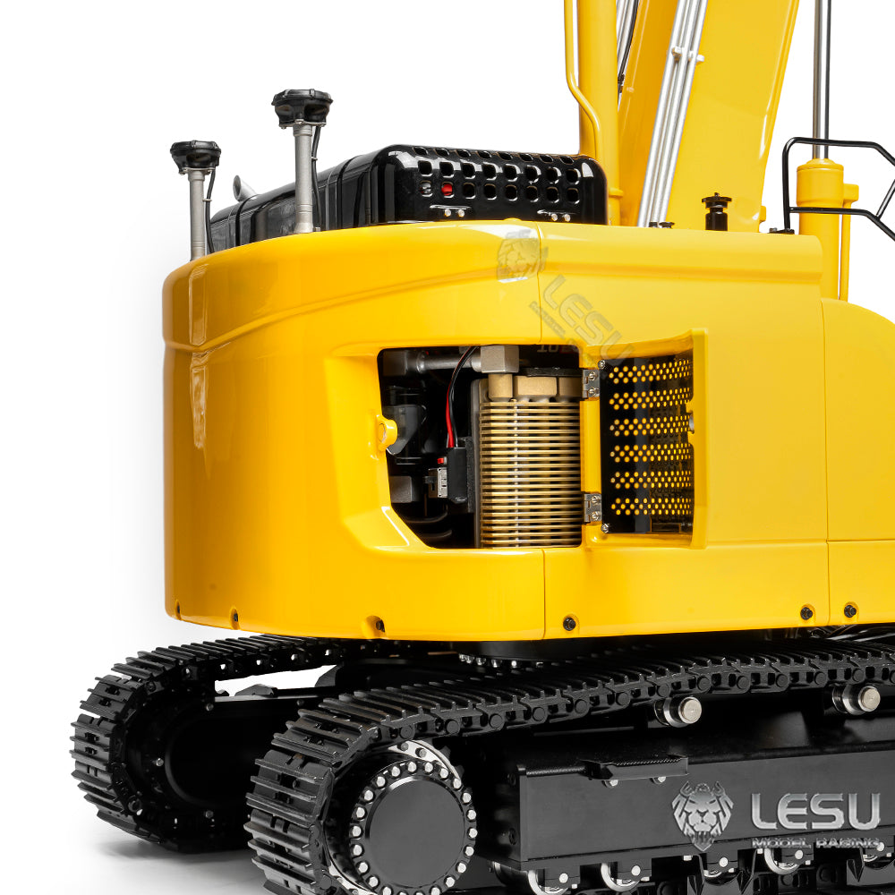 LESU Aoue ET26L 1/14 Metal RC Excavator B0012 RTR Hydraulic Short Tail Tracked Digger Simulated GPS Light System FlySky PL18EV Controller for Backyard Fun
