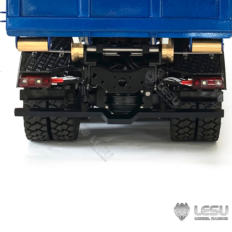 1/14 LESU RC 8x8 Metal Hydraulic Crane Dumper Tipper Truck Electric Dump Car W/ Light Sound ESC Motor W/O Radio Battery Charger