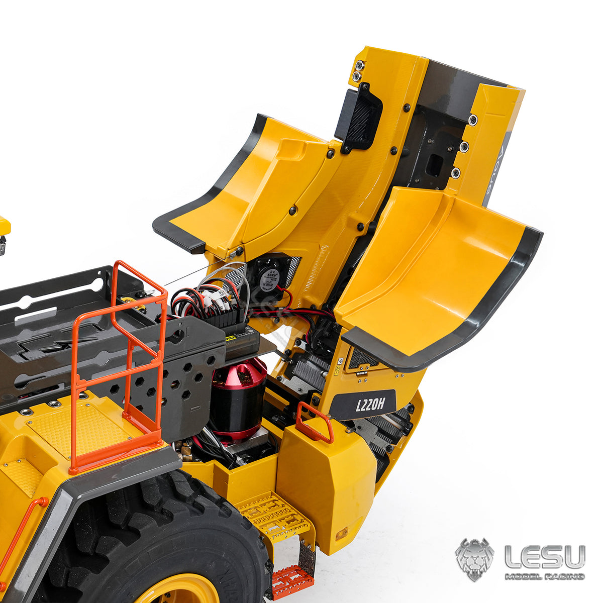 LESU L220H 1/14 Metal RC Hydraulic Wheel Loader A0013 PNP/RTR 4WD Construction Model Brushless FOC Motor 2 Speed Transmission Light Sound