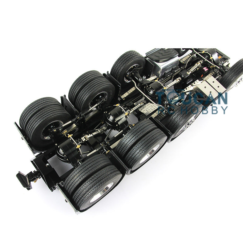 LESU 8*8 1/14 Heavy-Duty Metal Chassis 3363 56352 Radio Control Tractor Truck Model W/ Servo Motor Fender W/O Equipment Rack