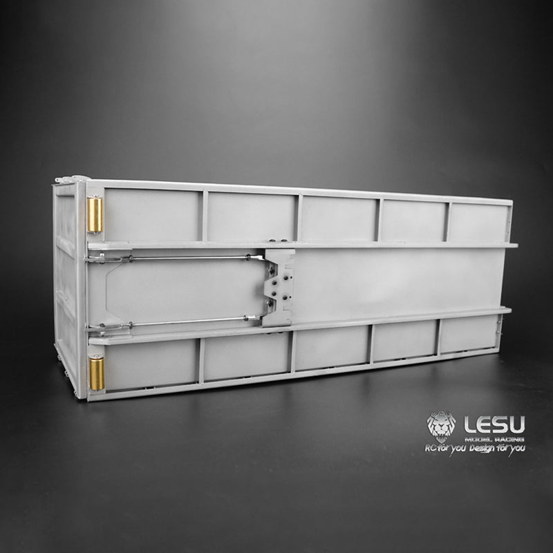 LESU 1/14 Metal DIY Upgraded Part Side Bumper Vacuum Tank Waste Bin for Roll-off Radio Control Dumper Truck Tractor Trailer