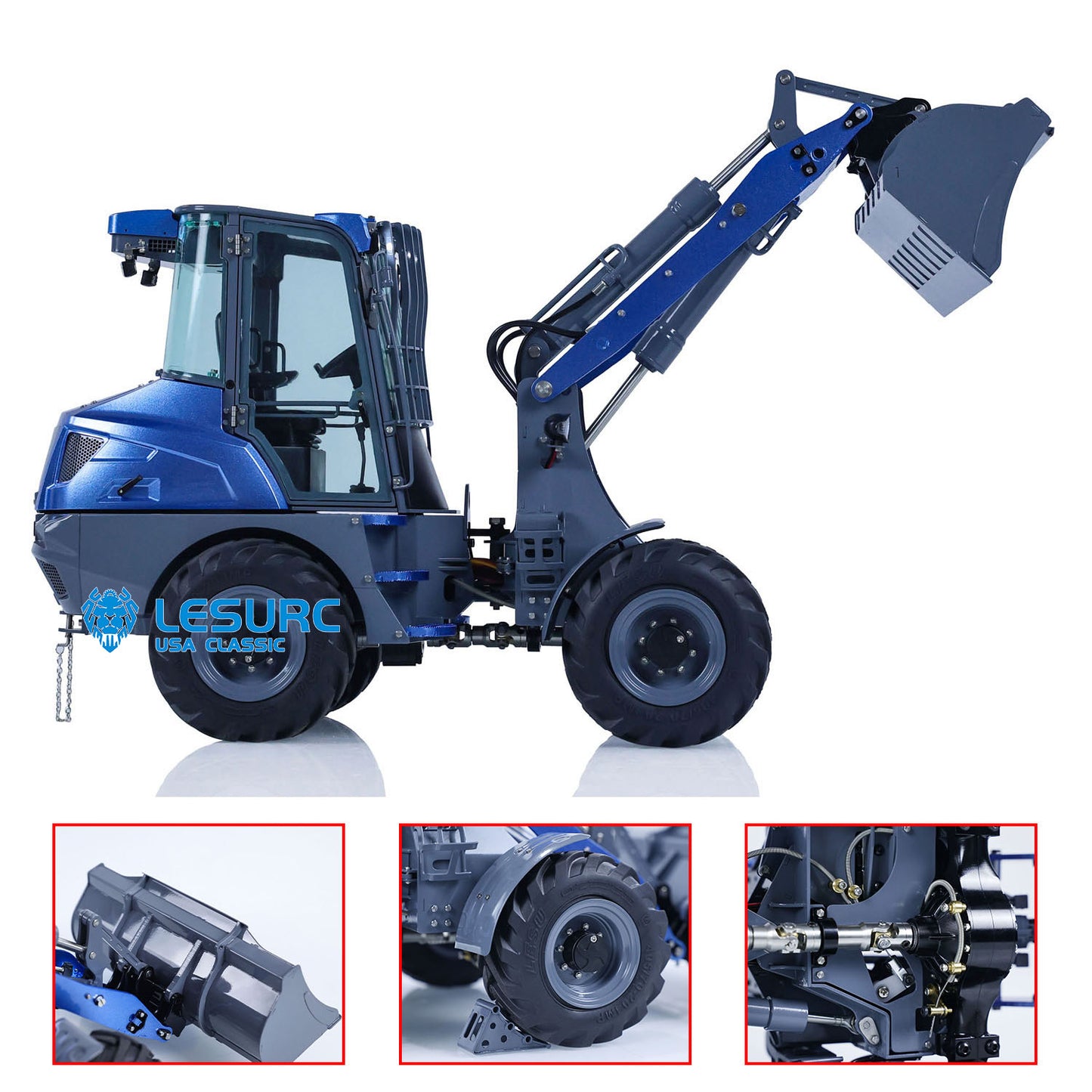 1:14 LESU Metal RC Hydraulic Loader AOUE MCL8 Remote Control Engineer Vehicles Simulation Car Electric Models Optional Versions