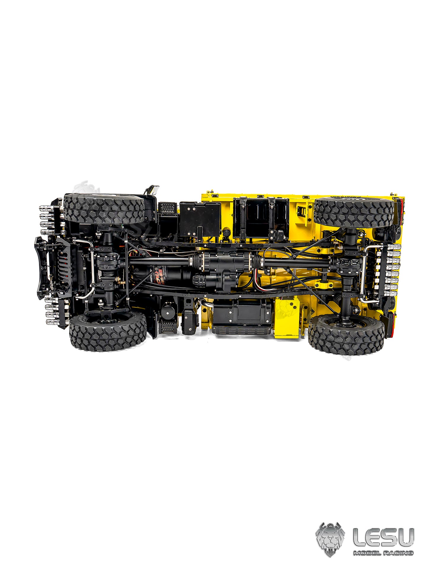 RTR LESU U4023 MT44023 1/14 Metal Hydraulic RC Off Road Car ATV Light Truck Model Light Sound System Axle Lock Flysky PL18EVLite