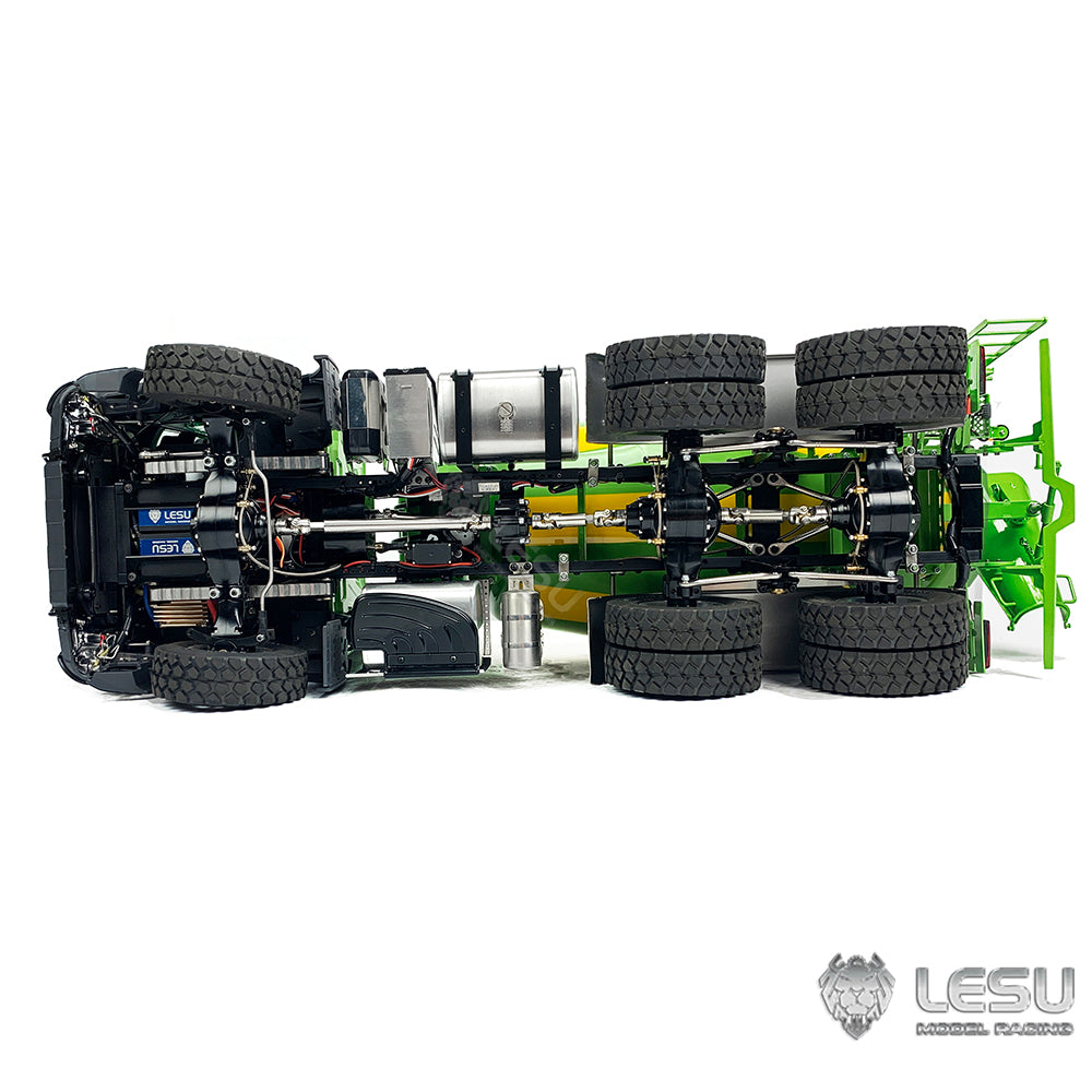 LESU 1/14 Metal 6x6 RC Mixer Truck Light Sound Painted Assembled Radio Control Agitating Lorry Car Hobby Model Vehivles