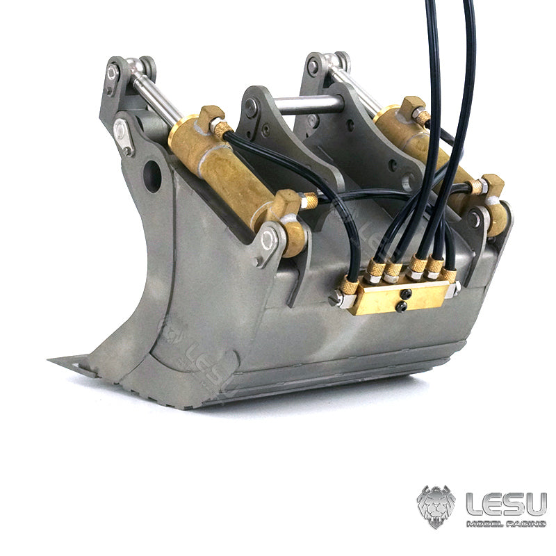 Metal Grab Bucket For 1/14 LESU RC Hydraulic Excavator Komatsu ET30H Aoue ET26