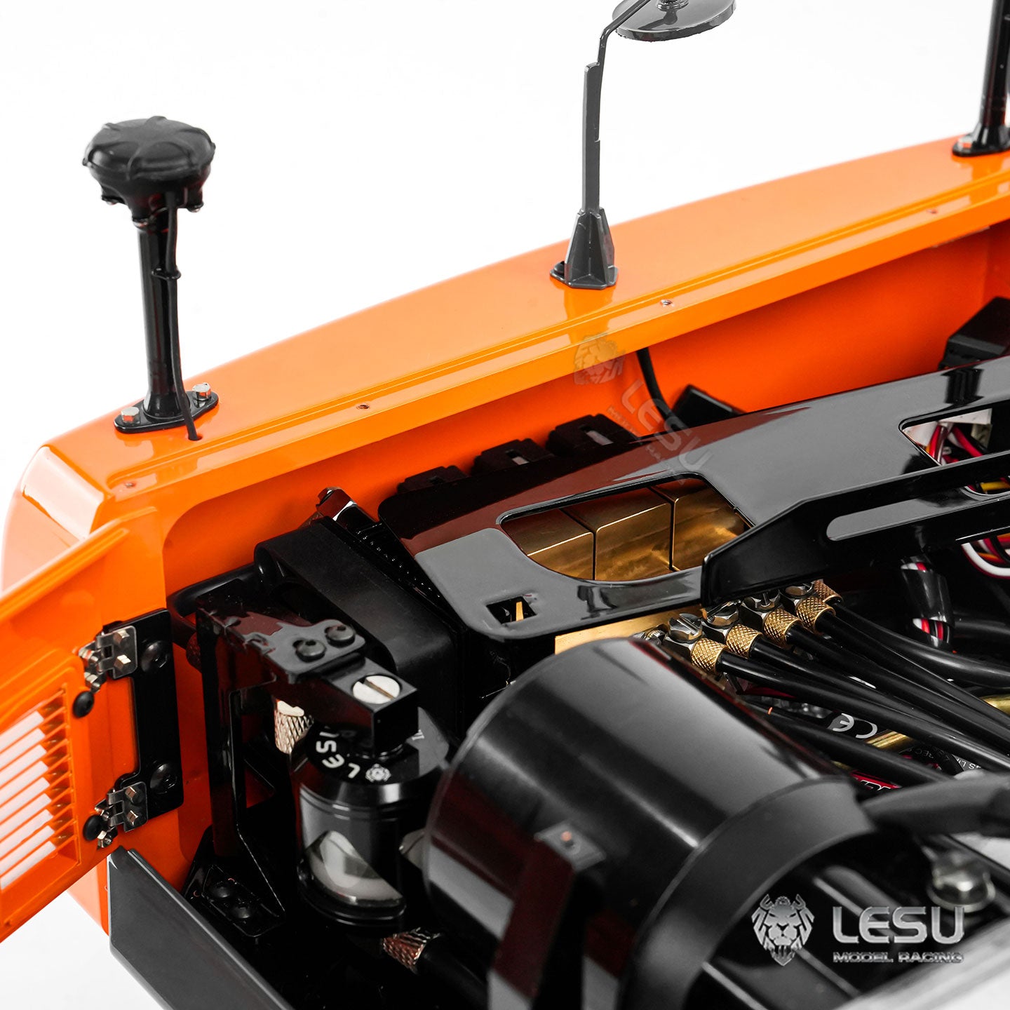 IN STOCK LESU 1/14 RC 90% Metal Hydraulic Digger Aoue DX350LC Remote Control Excavator Finished Model 3CH Valve Relief Valve 4MPA Pump