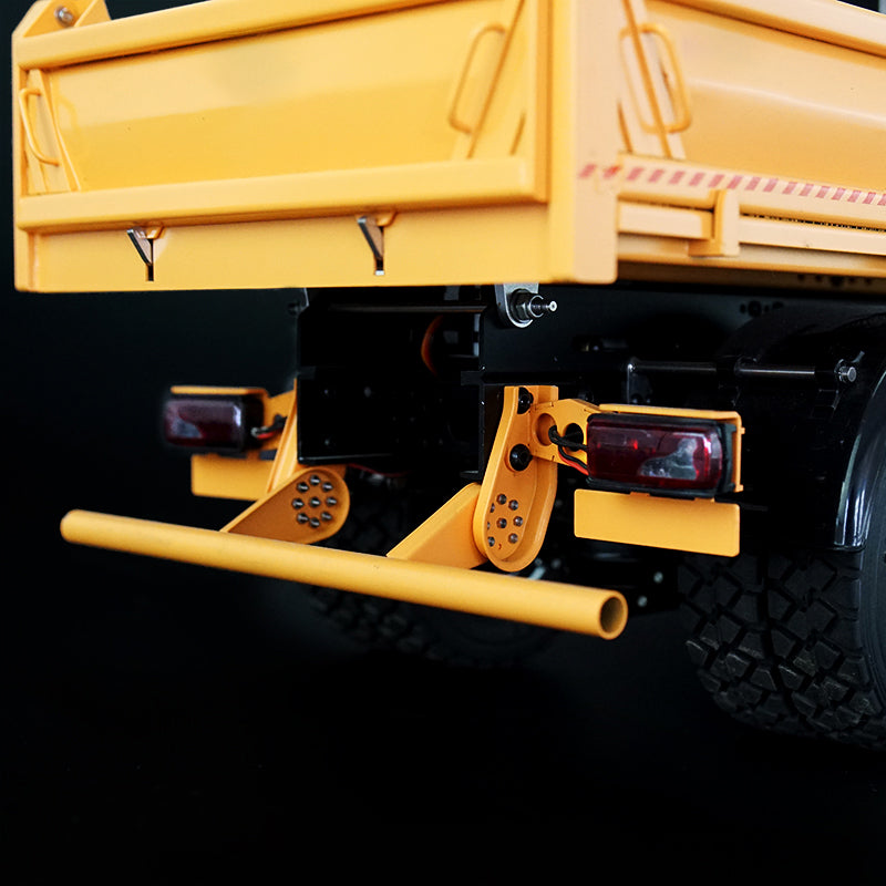 LESU 1/14 Scale Metal 4*4 Chassis TGS Hydraulic Dumper Truck Construction Vehicle Model W/ Light Sound System Motor ESC Servo