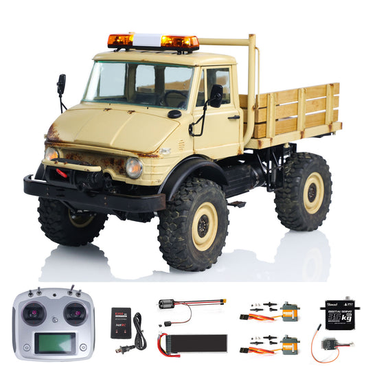 LESU 1/10 4x4 RC Crawler Trucks UM406 RTR Off-Road Vehicles Brushless Motor 2Speed Transmission Axle Locks I6S Radio System Battery Charger