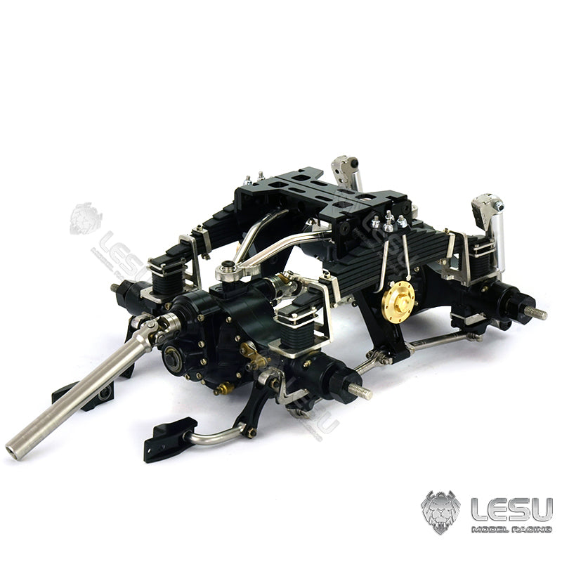 Metal Rear Suspension for LESU 1/14 Scale Differential Axles Tractor Truck Dumper Car Model Spare Parts Replacements Accessories