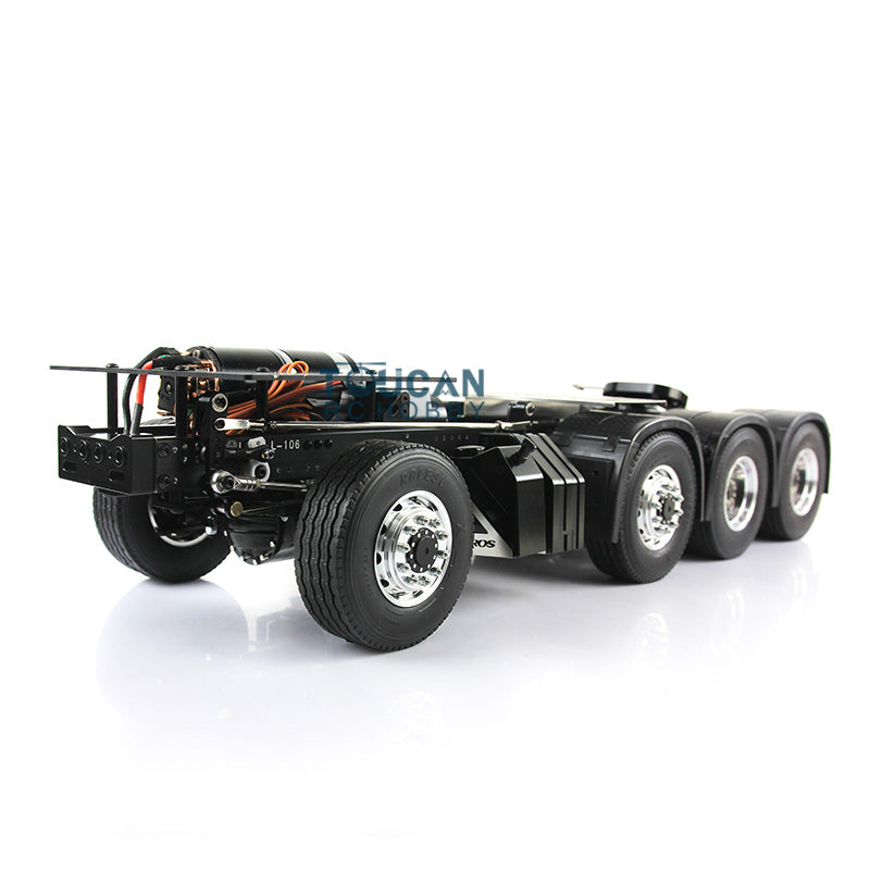 LESU 8*8 1/14 Heavy-Duty Metal Chassis 3363 56352 Radio Control Tractor Truck Model W/ Servo Motor Fender W/O Equipment Rack