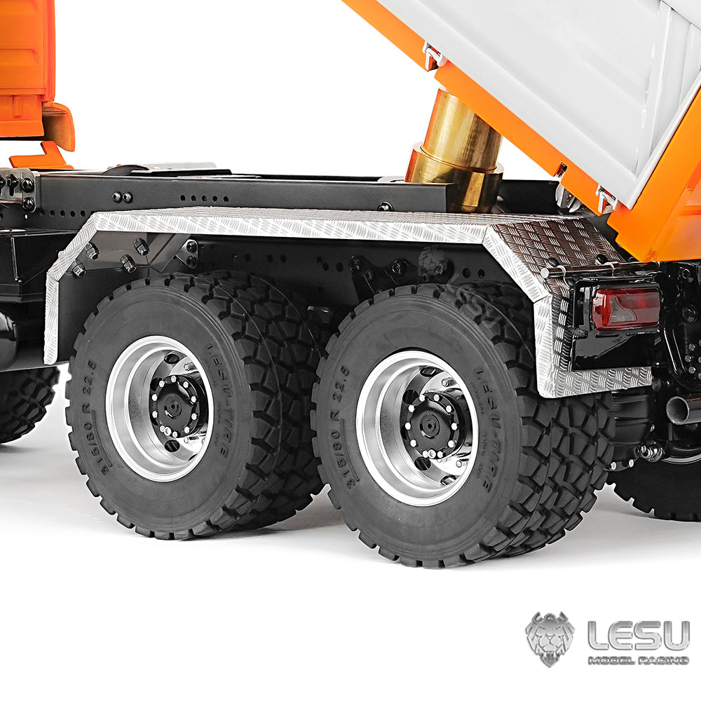 LESU 1/14 RC Hydraulic Dump Truck TGS 6x6 Metal Remote Control Dumper Car Model Construction Vehicle 3Speed Gearbox I6S Radio